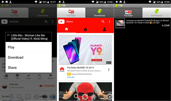 download youtube video android