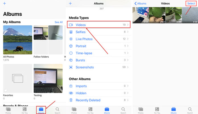 How to Deleted Videos in Camera Roll Using the Photos App