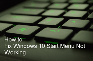 windows 10 start menu not opening update