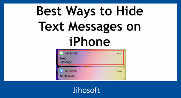 hide messages on iphone