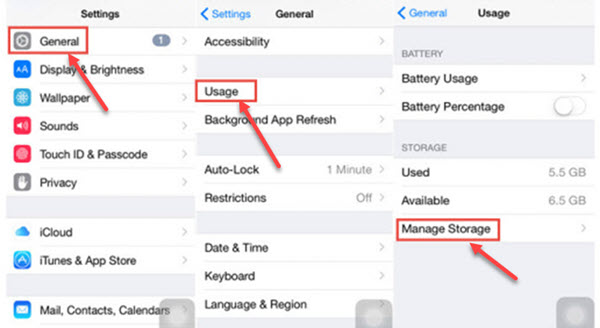 How to Delete Videos/Movies from iPhone/iPad in Settings App