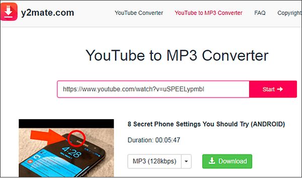 convert youtube video to audio iphone