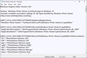 windows 10 set default photo viewer registry