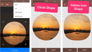 Photo Shape Editor - How to Crop Images in Circle Shape