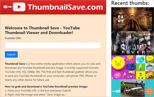 Using ThumbnailSave to download HD YouTube Thumbnails/Covers.