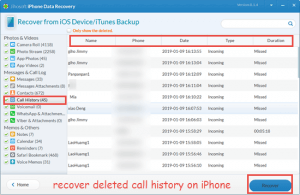 How to Recover Deleted Call History/Logs on iPhone