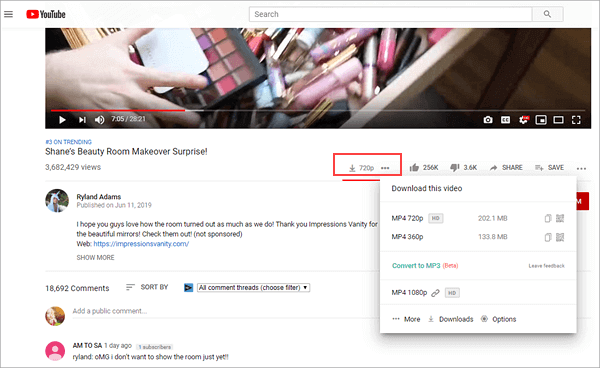 download youtube videos extension chrome