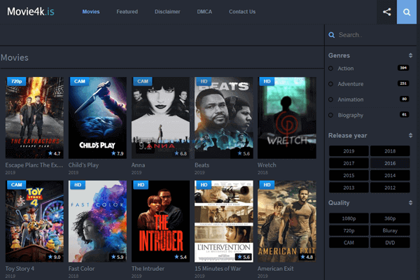 websites for free movie streaming