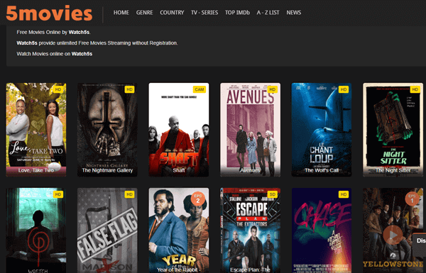 free movies websites without signing up for